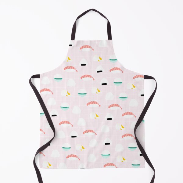 Item preview, Cute Rice Balls Pattern on Pink Background designed and sold by kapotka.