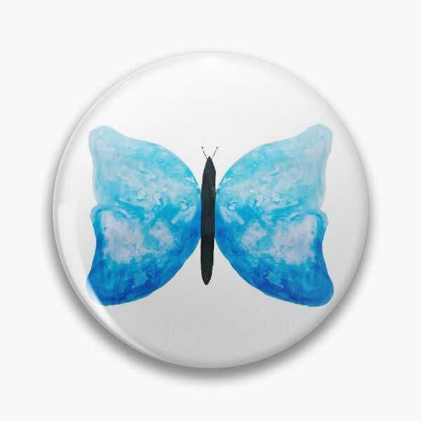 Artikelvorschau, Blauer Schmetterlingsmuster Aquarellblauer Aqua-Schmetterling sehr niedliches Aquarell entworfen und verkauft von WatercolorFun.