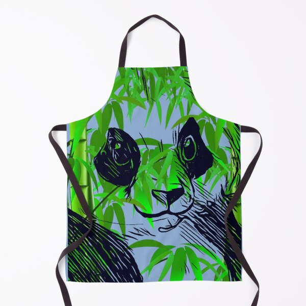 Item preview, Chinese panda bamboo blue designed and sold by AJSkinnerPrints.