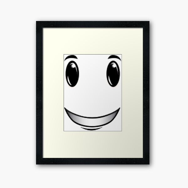 Roblox Face Smiley Avatar Funny | Art Print