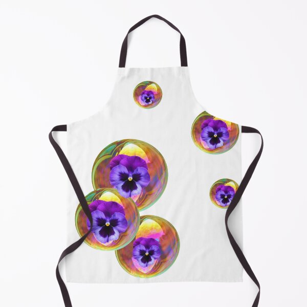 Item preview, PURPLE PANSIES & GOLDEN SOAP BUBBLES designed and sold by sharlesart.