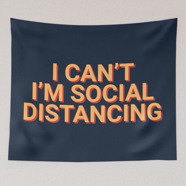 Item preview, I Can't I'm Social Distancing Covid designed and sold by Sour Soul.