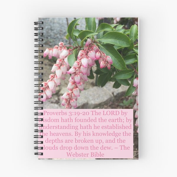 Item preview, Proverbs 3:19-20 Pink Flowers designed and sold by YoYo-Cat.