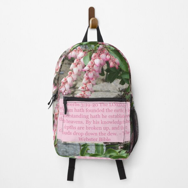 Item preview, Proverbs 3:19-20 Pink Flowers designed and sold by YoYo-Cat.