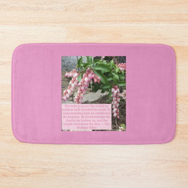 Item preview, Proverbs 3:19-20 Pink Flowers designed and sold by YoYo-Cat.