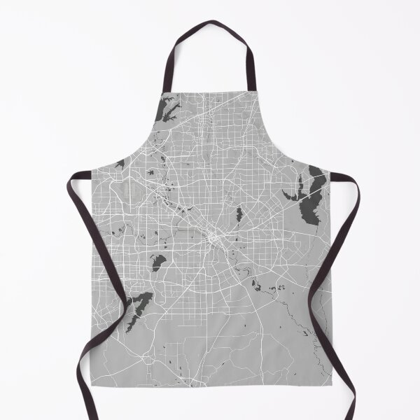 Aperçu de l'œuvre Dallas carte minimaliste monochrome gris créée et vendue par softlycarol.