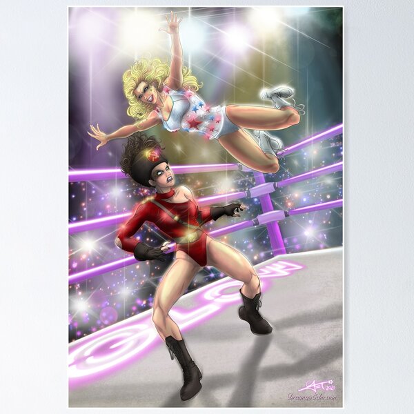 Item preview, GLOW - Zoya the Destroya vs. Liberty Belle designed and sold by JetFalco.