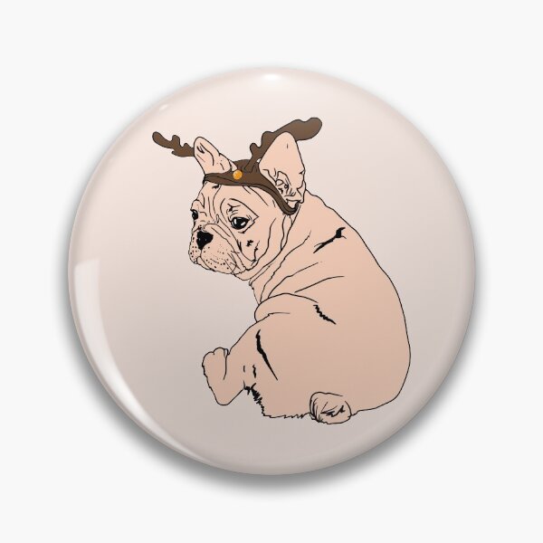 Item preview, dog with deer horns designed and sold by Anastasiia Yurevych.