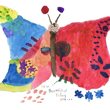 Artwork thumbnail, Butterfly in Color by HealingArtsReachingKids (HARK)