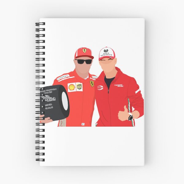 Item preview, Mick Schumacher presenting Kimi Raikkonen with the pole position award at the 2018 Monza Grand Prix designed and sold by royaldutchness.