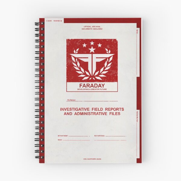 Item preview, RED: Faraday Case Files Folder designed and sold by Andromevart.