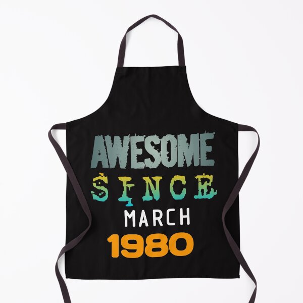 Item preview, Retro vintage birthday vintage AWESOME since march 1980 gift designed and sold by MouhamedMadani.