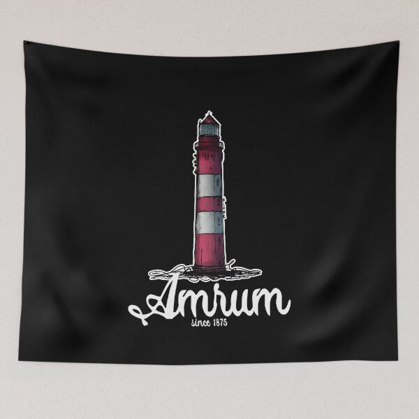 Item preview, Amrum lighthouse Urban Sketch motif North Sea Amrum designed and sold by emm-j.