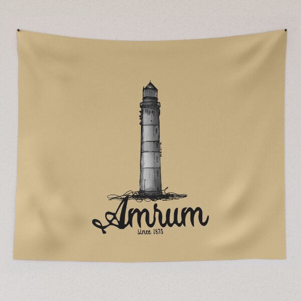 Item preview, Amrum lighthouse Urban Sketch motif North Sea Amrum designed and sold by emm-j.