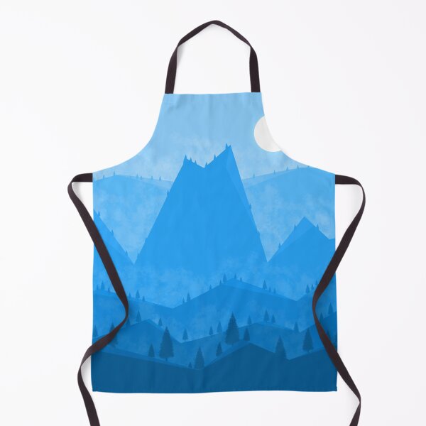 Item preview, Blue Geometric Mountainous Landscape designed and sold by GiftWorks.