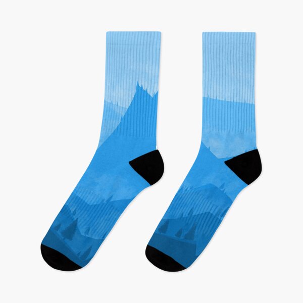 Item preview, Blue Geometric Mountainous Landscape designed and sold by GiftWorks.