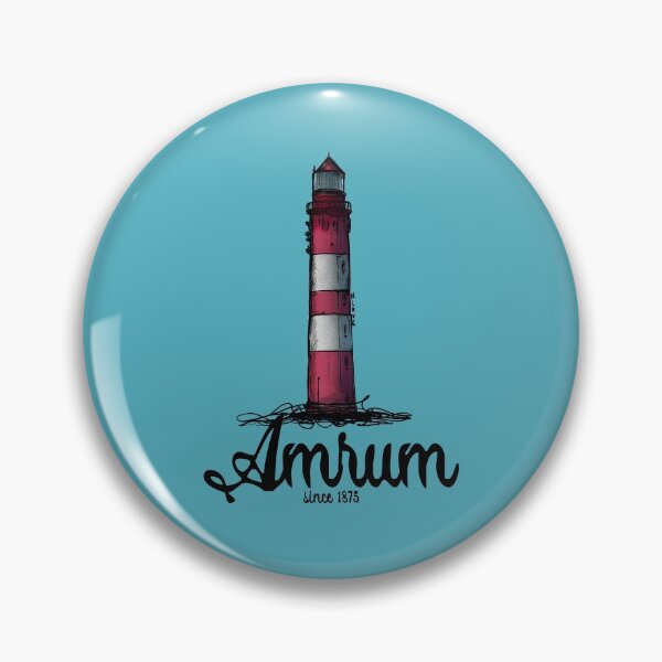 Item preview, Amrum lighthouse Urban Sketch motif North Sea Amrum designed and sold by emm-j.
