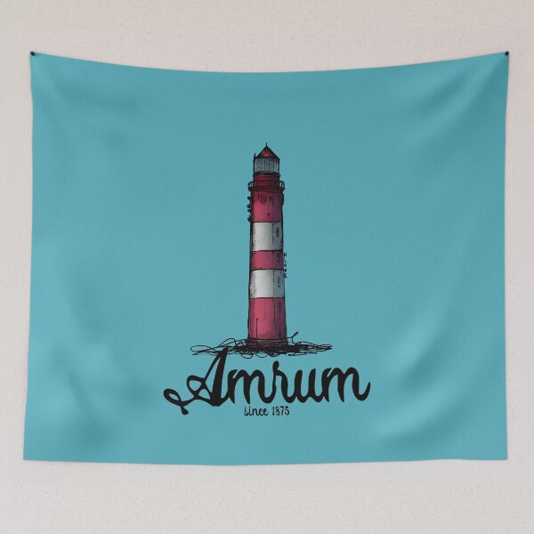 Item preview, Amrum lighthouse Urban Sketch motif North Sea Amrum designed and sold by emm-j.