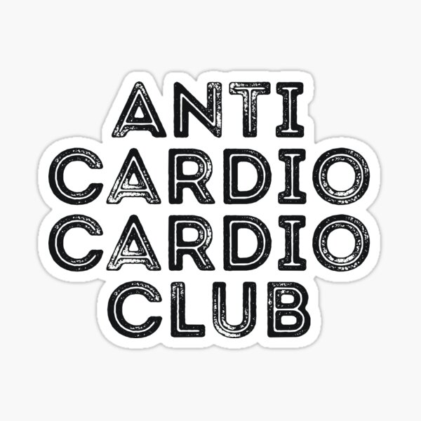 Artikel-Vorschau von Anti Cardio Cardio Club Lustiges Training, designt und verkauft von RedYolk.