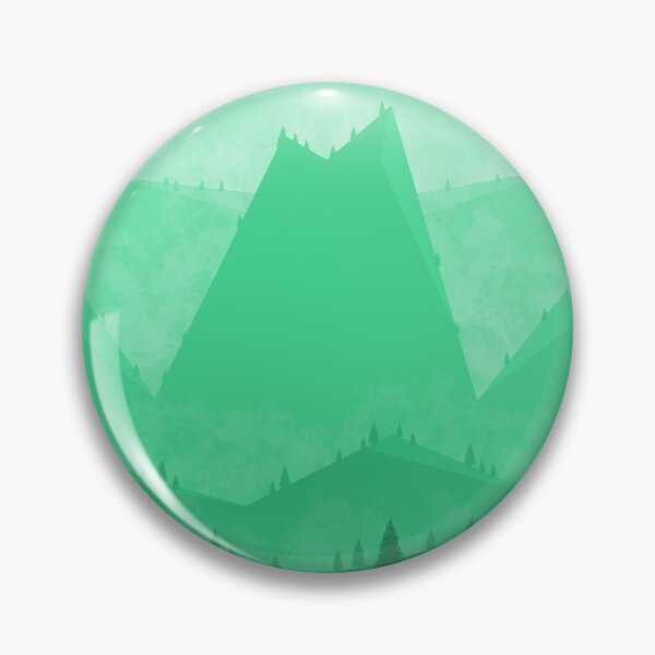 Item preview, Green Geometric Mountainous Landscape designed and sold by GiftWorks.