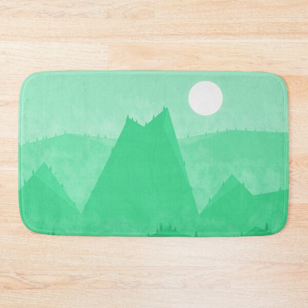 Item preview, Green Geometric Mountainous Landscape designed and sold by GiftWorks.