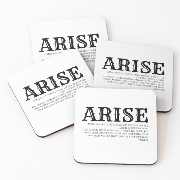 Item preview, Arise, shine; for thy light is come, and the glory of the Lord is risen upon thee. designed and sold by NomadMessenger.