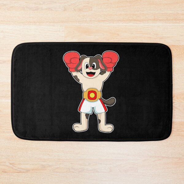 Item preview, Dog as Boxing champion with Belt & Boxing gloves designed and sold by Snabdesign84.