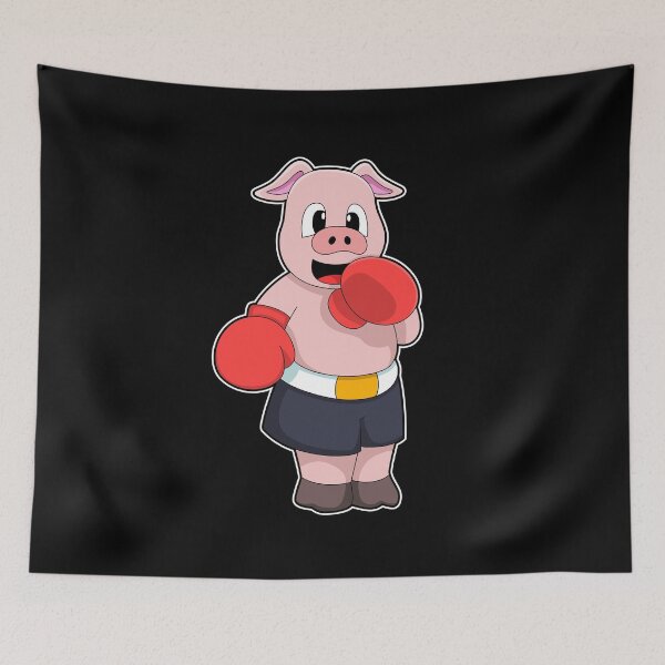 Item preview, Pig as Boxer at Boxing designed and sold by Snabdesign84.