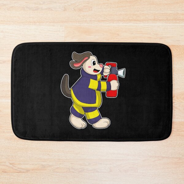 Item preview, Dog as Firefighter with Fire extinguisher designed and sold by Snabdesign84.