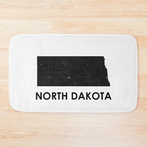 Item preview, North Dakota Street Map Art designed and sold by AmazingMapArt.