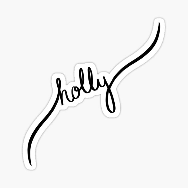 Item preview, Holly name sticker designed and sold by kayackcreative.