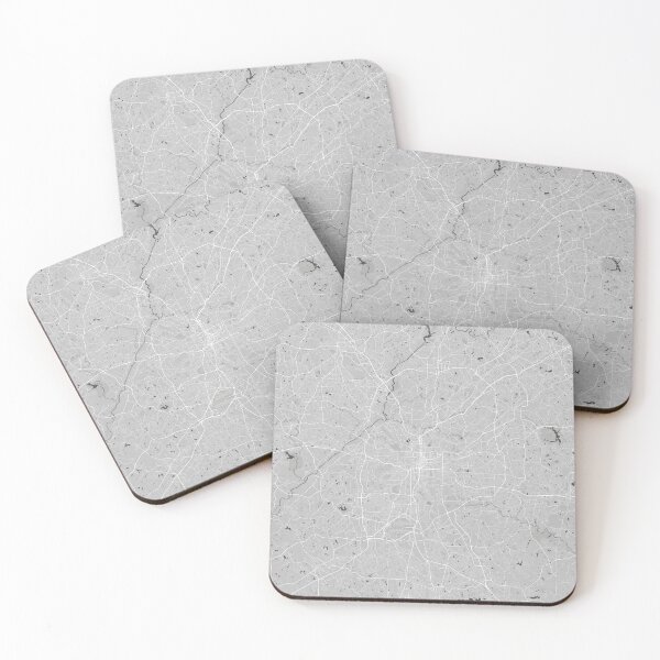 Item preview, Atlanta minimalistic map monochrome gray designed and sold by softlycarol.