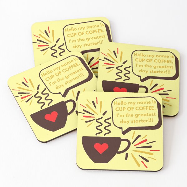 Item preview, My name is cup of coffee designed and sold by InsaneCorner.