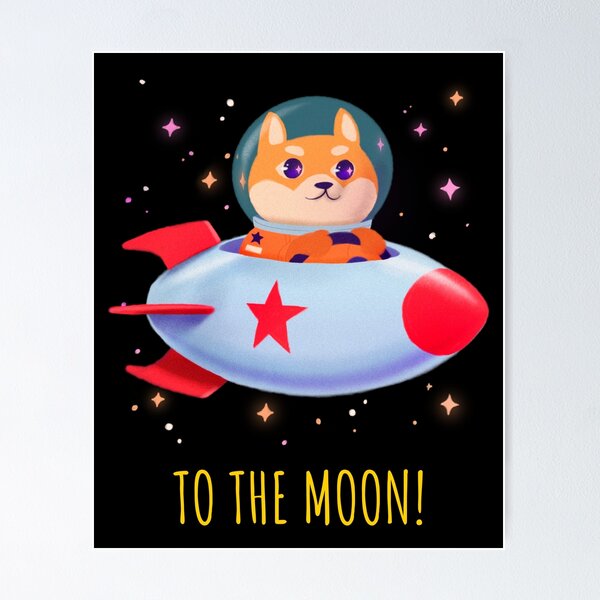 Artikel-Vorschau von Dogecoin schenkt Dogecoin dem Mond, designt und verkauft von TamGustam.