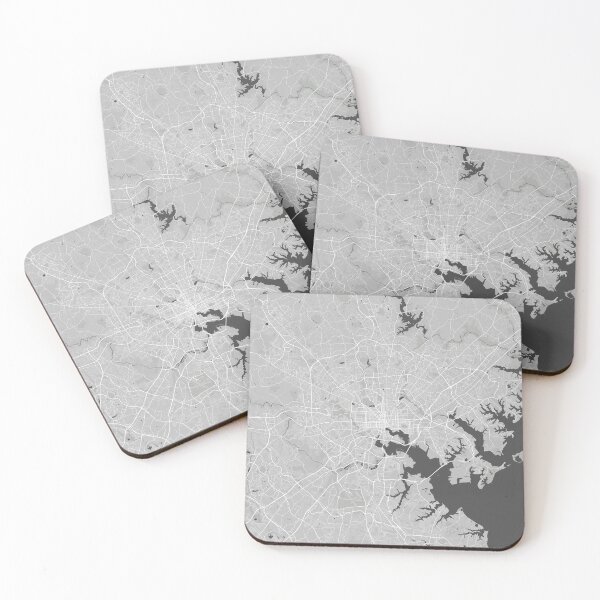 Item preview, Baltimore minimalistic map monochrome gray designed and sold by softlycarol.
