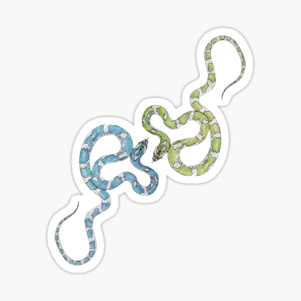 Item preview, Two Snakes Pattern. Off White. designed and sold by NhfOriginals.