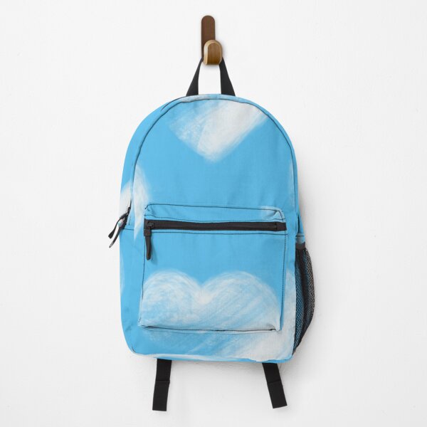 Item preview, Baby Blue Sky with Sketched White Heart Cloud Pattern designed and sold by PrettyLittlePic.
