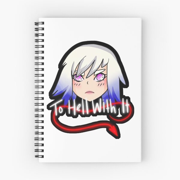 Item preview, To Hell With It, Chibi Aella designed and sold by WimpyImpGames.