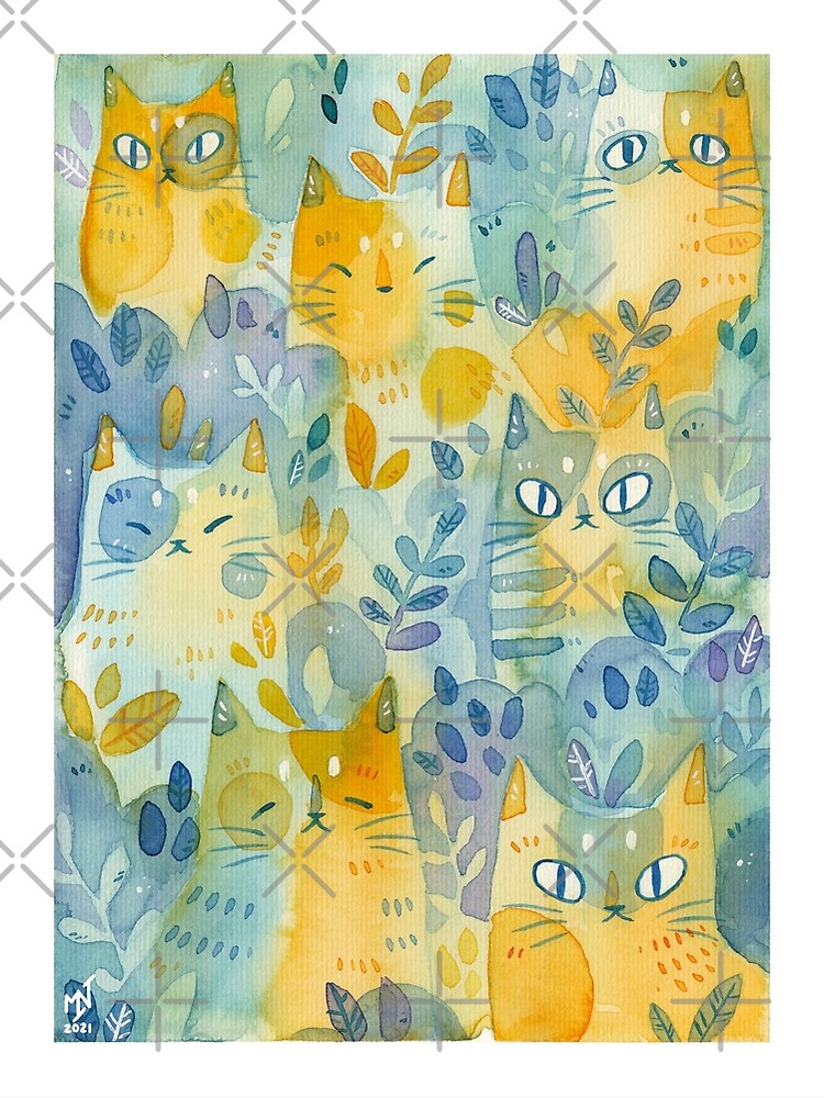 Kitties In the Moss by kattvalk
