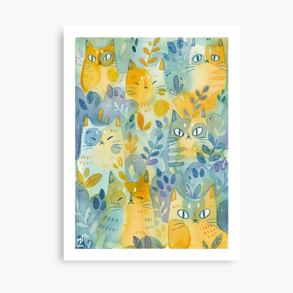 Item preview, Kitties In the Moss designed and sold by kattvalk.