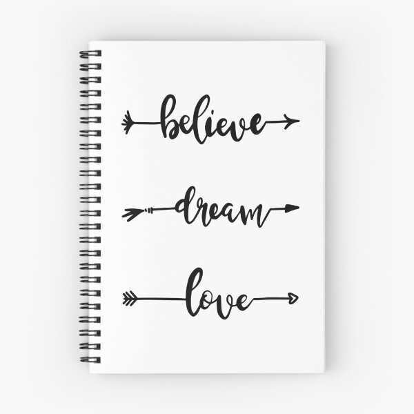 Artikelvorschau, Believe Dream Love Black entworfen und verkauft von PatiMN.