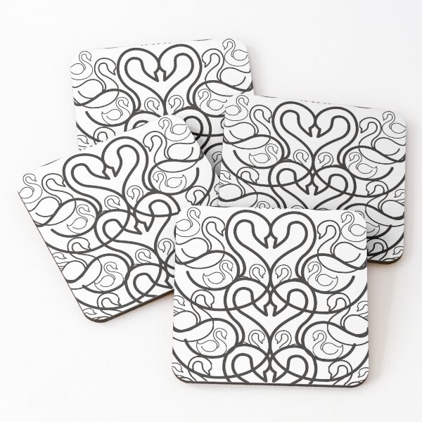 Item preview, Swan's love staying together designed and sold by CATSandHATS.