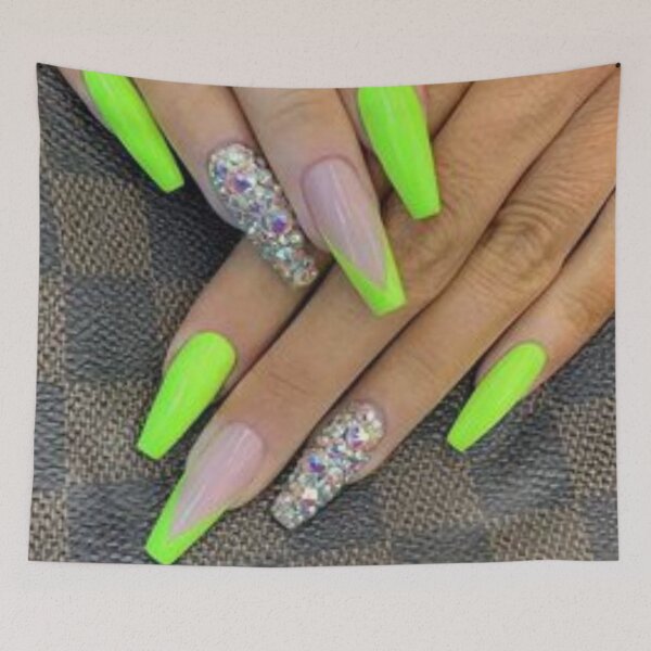 Item preview, Beautiful green nails. designed and sold by Lan thi Nguyen.