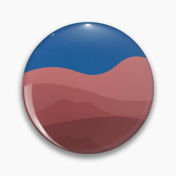 Item preview, 5 Shades of Red Hills in Gradient Dark Blue Sky designed and sold by ShaunSandhu.