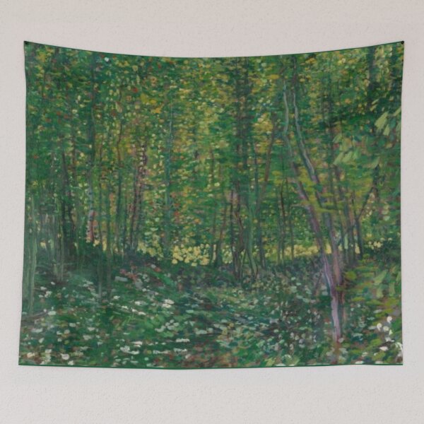 Item preview, Trees and Undergrowth by Van Gogh - Paris 1887 Painting designed and sold by molamode.