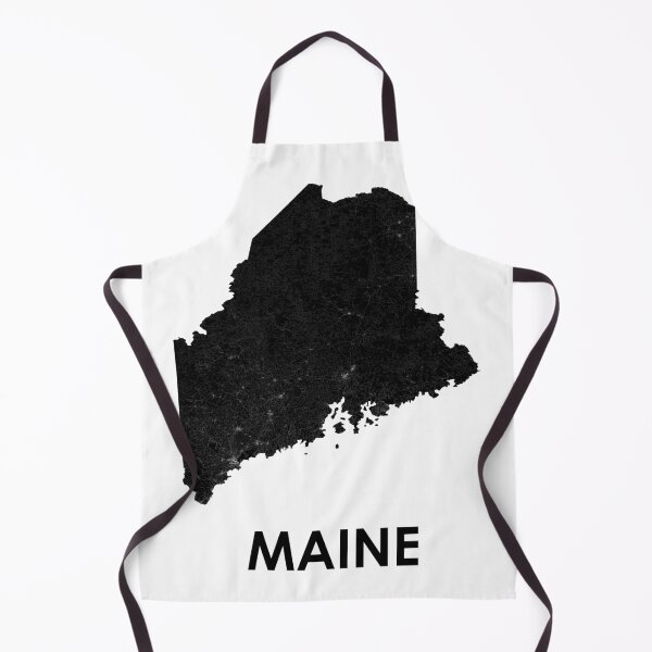 Item preview, Maine Street Map Art designed and sold by AmazingMapArt.