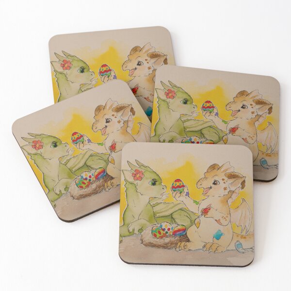 Item preview, Dragons - Painting the Easter Eggs designed and sold by Rivalmit.