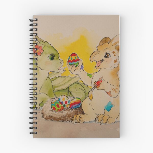Item preview, Dragons - Painting the Easter Eggs designed and sold by Rivalmit.