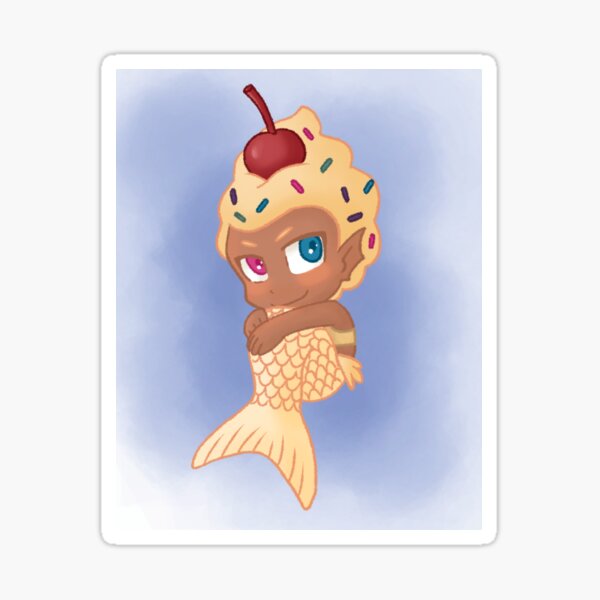 Birthday Cake Mermaid Sticker