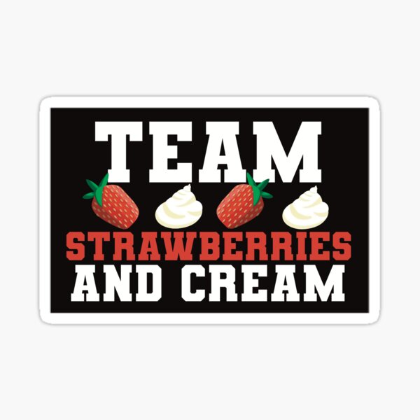 Strawberries And Cream Stickers Redbubble